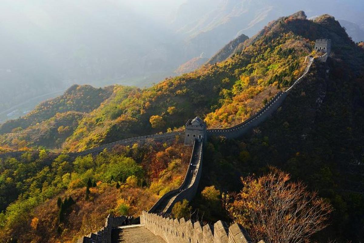 a view of the great wall of china