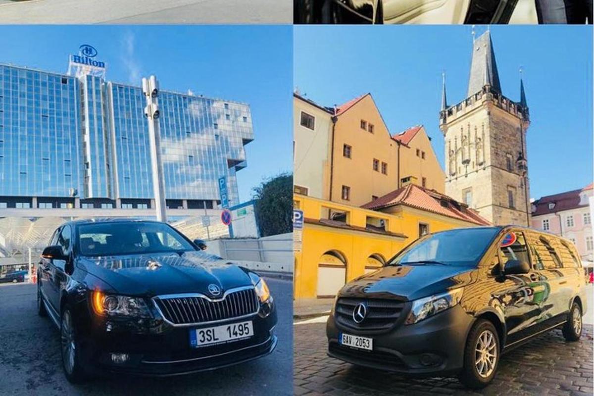 δύο φωτογραφίες ενός αυτοκινήτου παρκαρισμένου μπροστά από μια εκκλησία