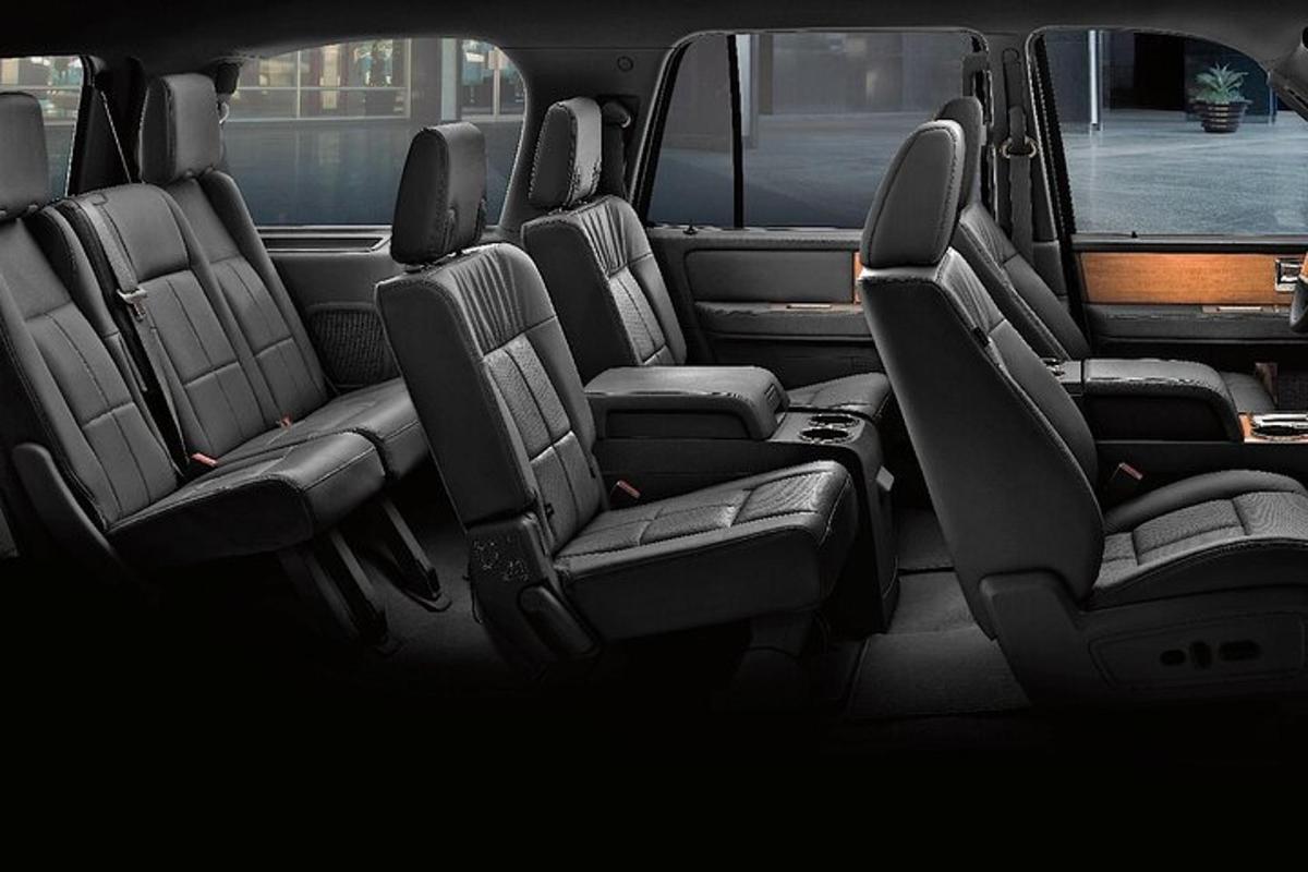 a group of seats in the back of a van