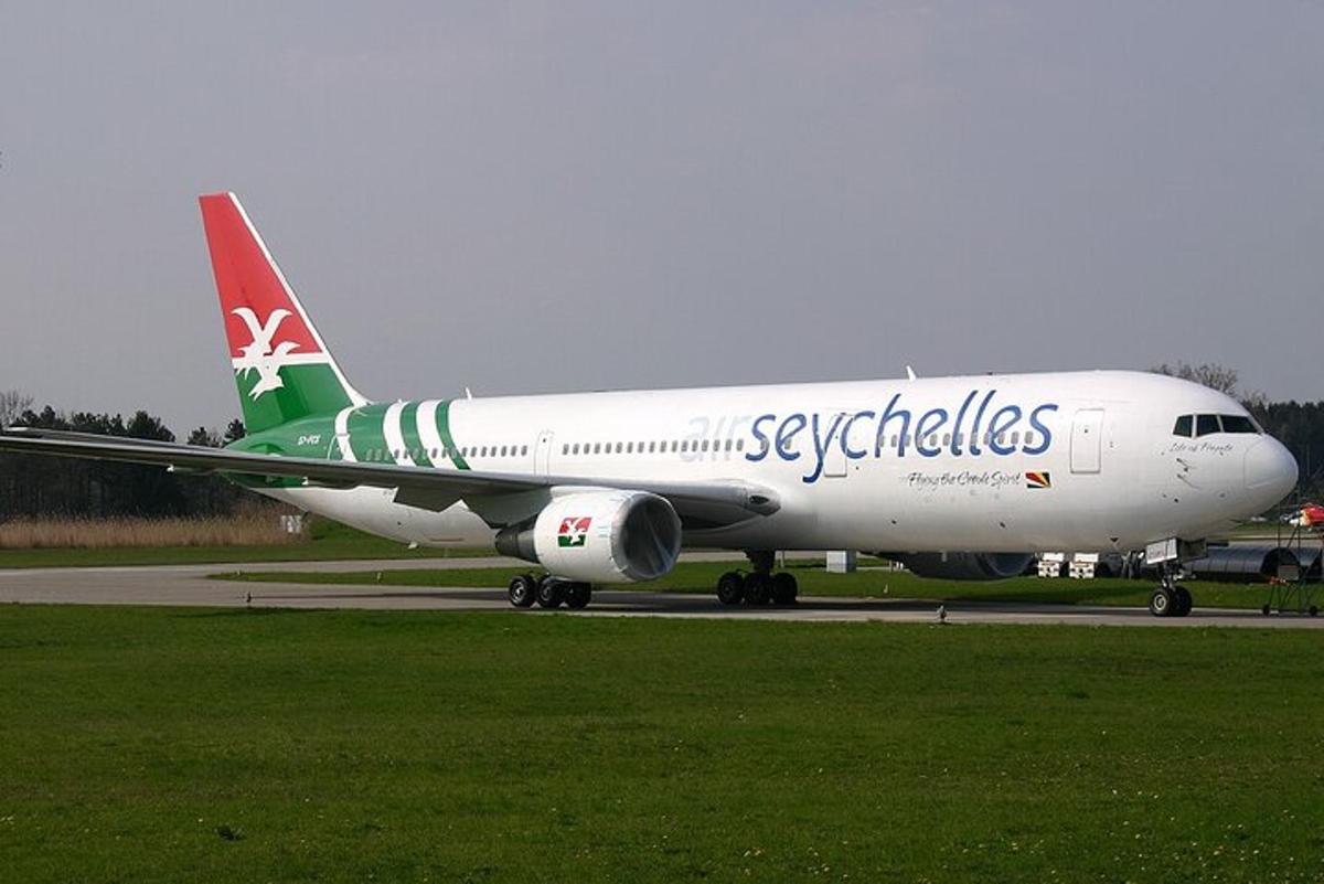 a large airplane is sitting on a runway