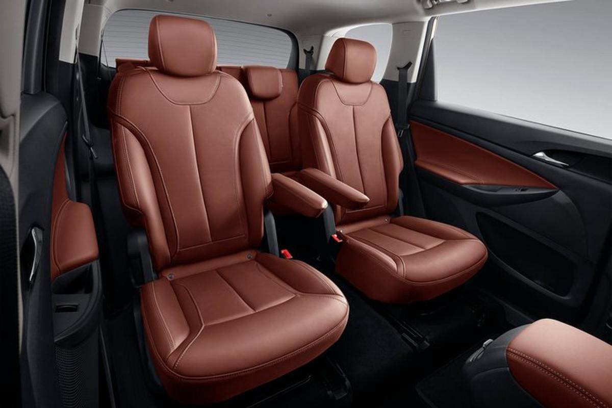 a view of the back seats of a car