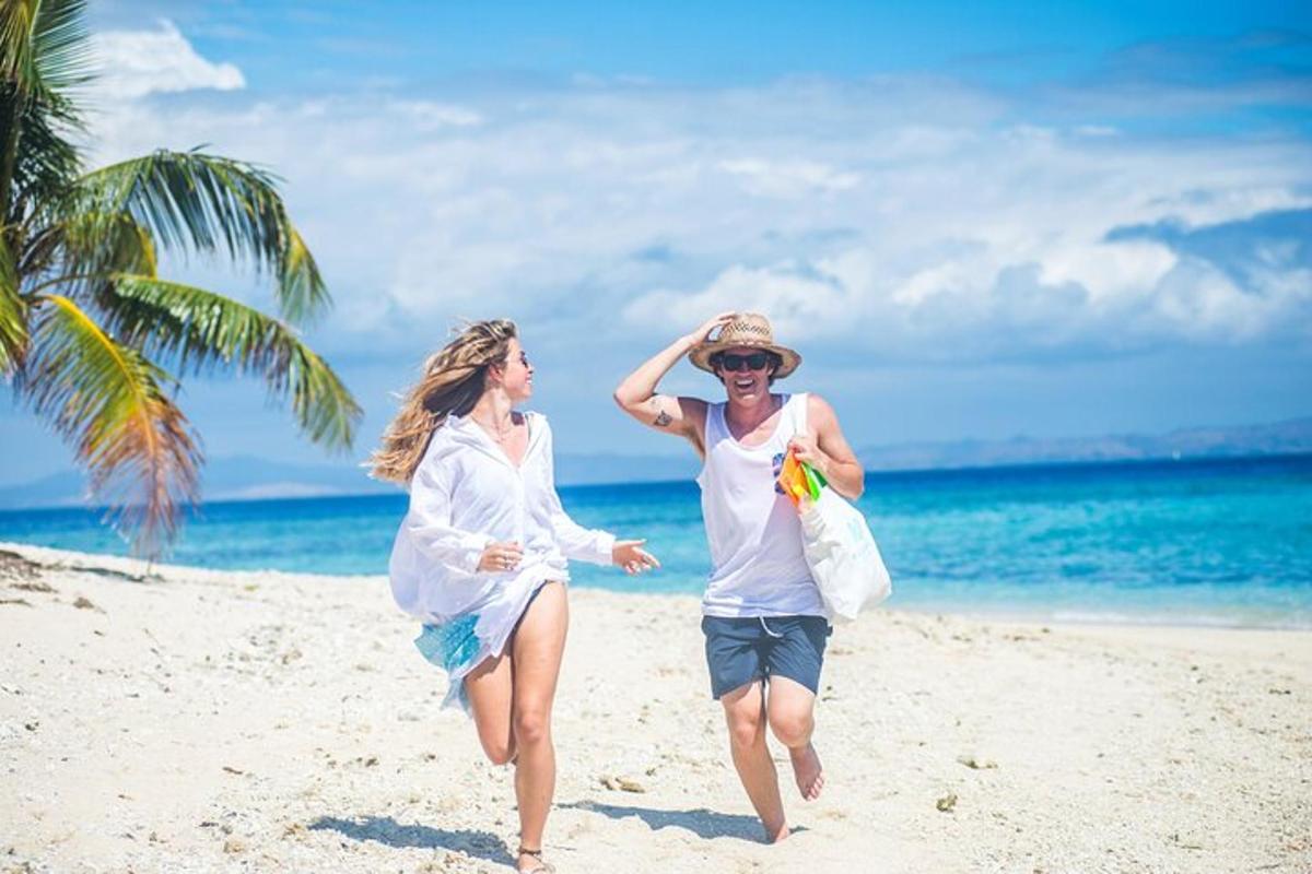 two women walking on the beach on the beach