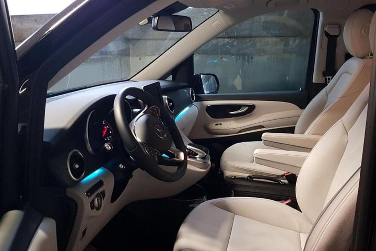 a view of the inside of a car