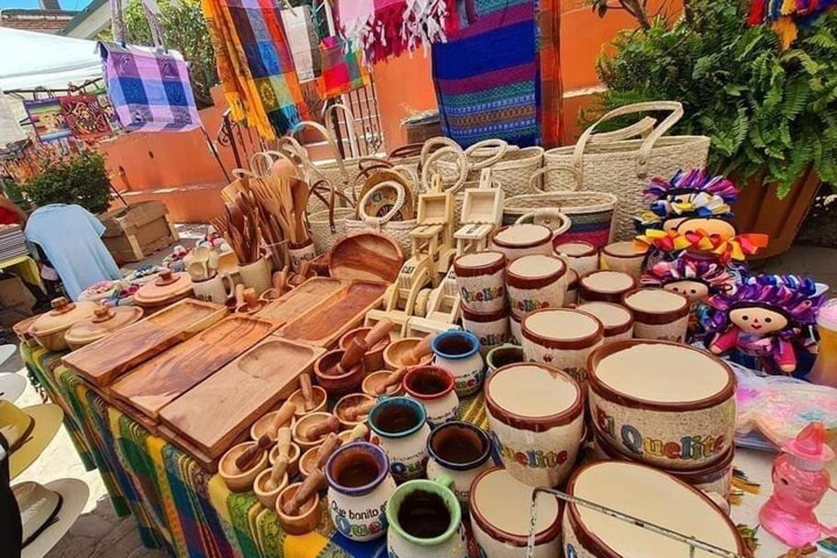a table full of pots and drums on a table