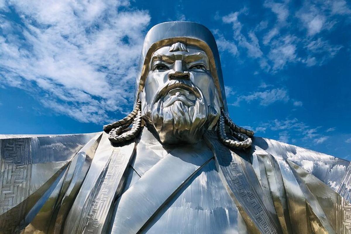 a large statue of a man with a beard