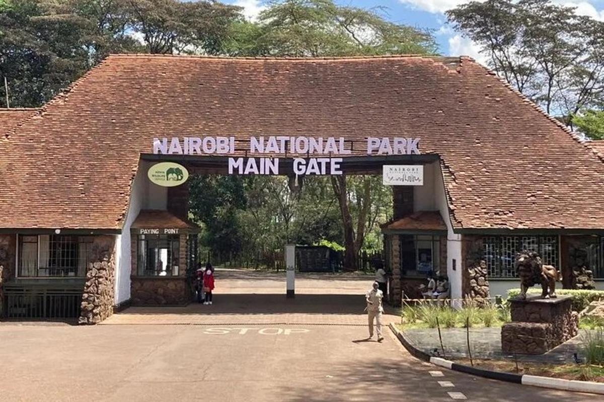 a main gate to a muppet national park main gate