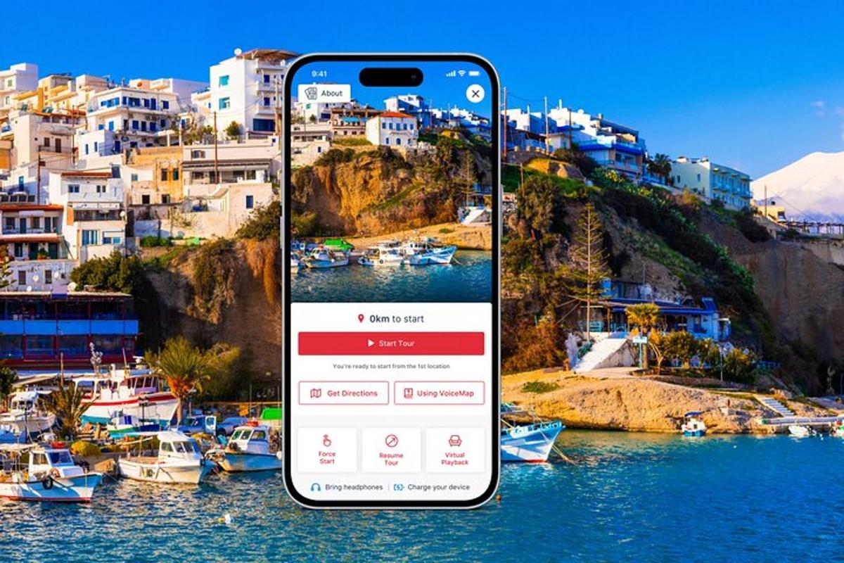Un teléfono celular tomando una fotografía de un puerto con barcos.