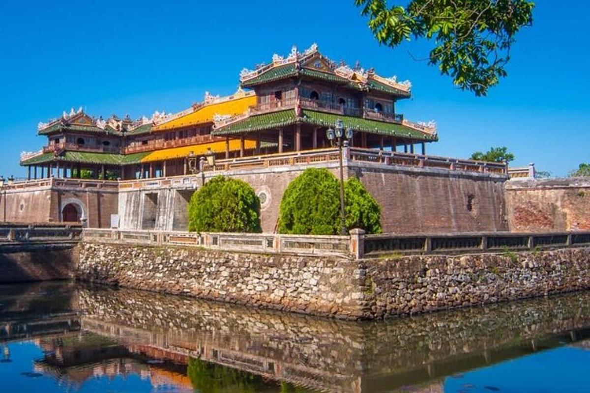 a building on a bridge over a body of water