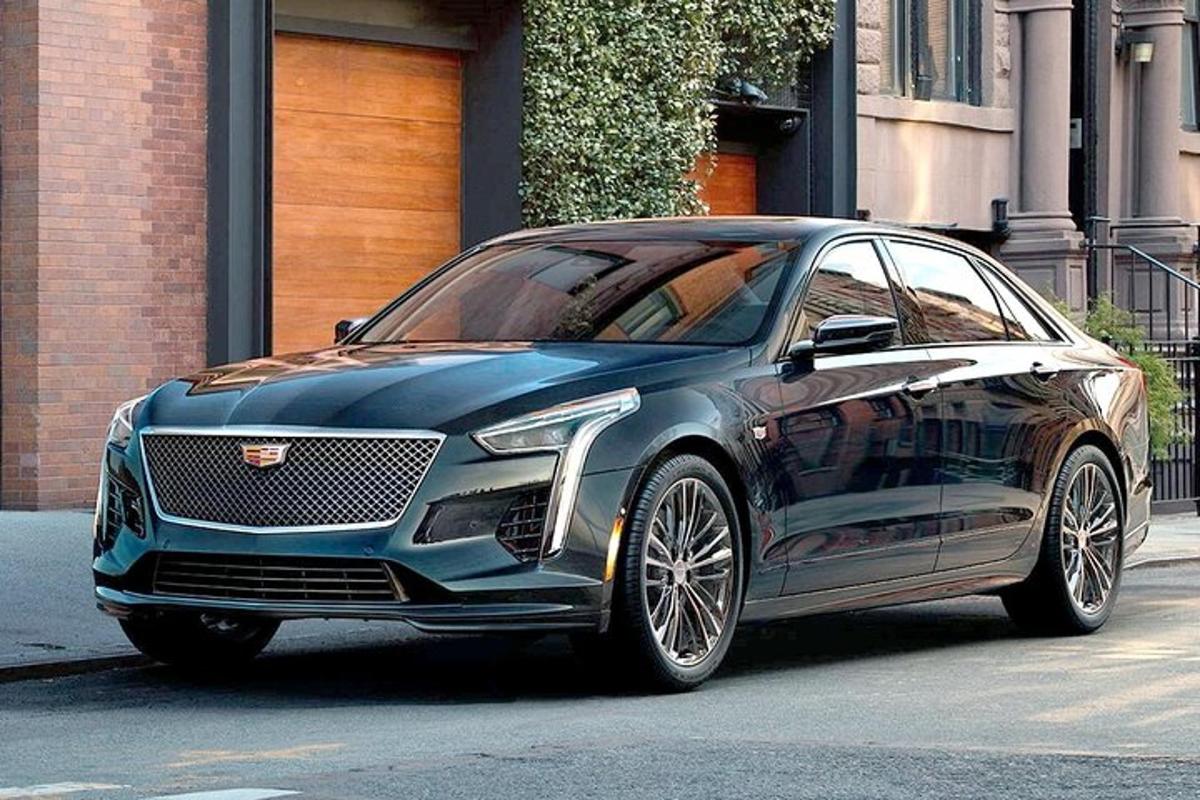 a luxury car parked on a city street