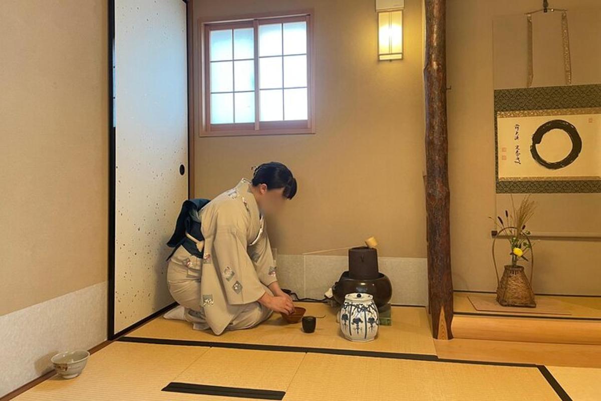 a woman sitting on the floor in a room