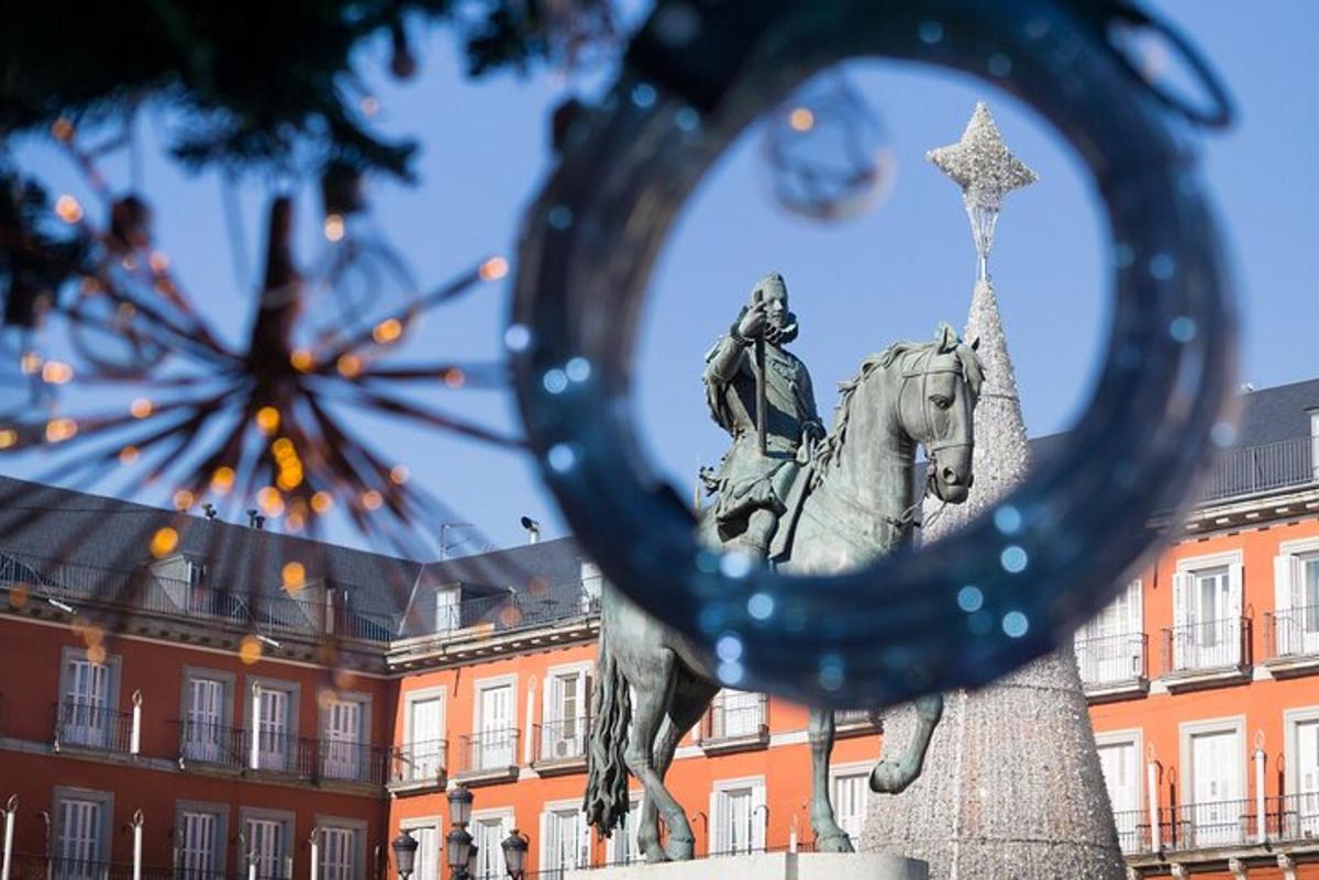 a statue of a man on a horse and a star