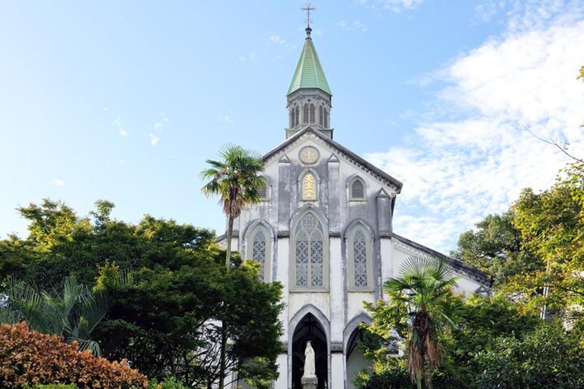 a church with a steeple on top of it