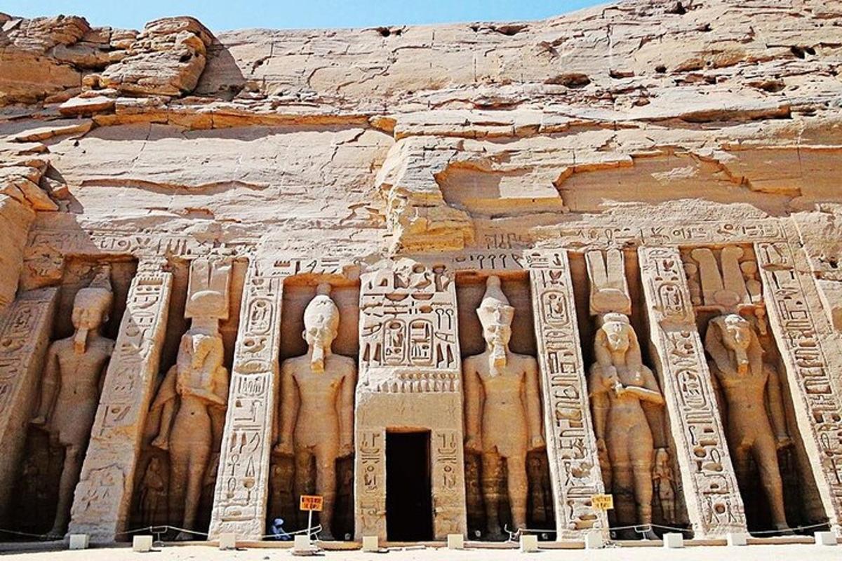 a view of the abu simbel temple