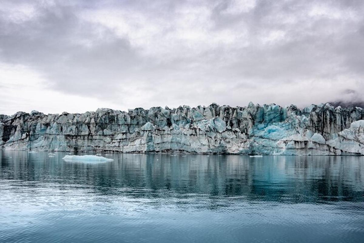 un gran iceberg en una massa d'aigua