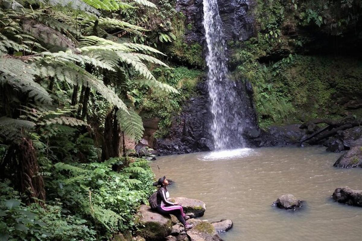 air terjun di tengah-tengah kolam air