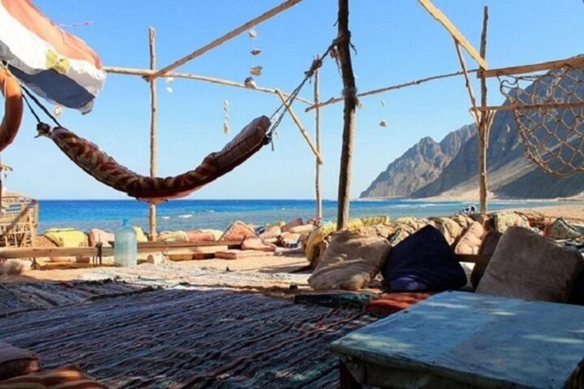 o vedere la plajă cu un hamac și ocean