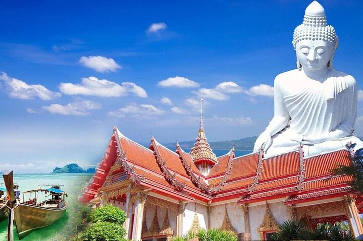 a large statue sitting next to a building