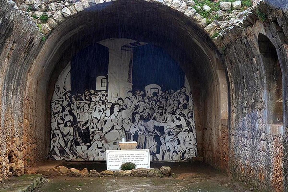 poslikava na steni v predoru