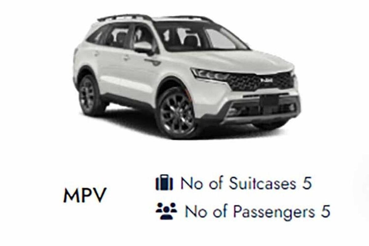 um carro branco com as palavras nº de substâncias e nº de passageiros