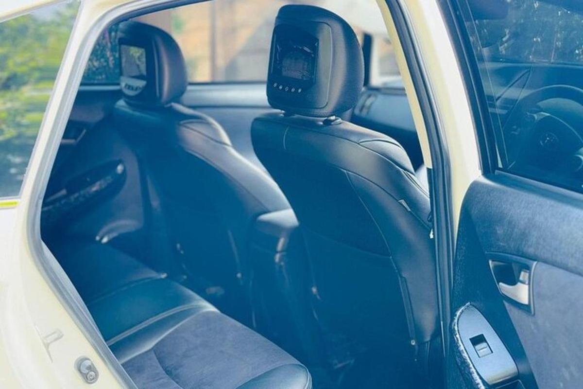 kaks istet sinise auto tagaistmel