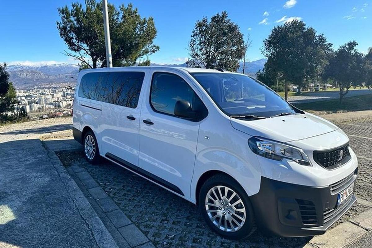 a white van parked on the side of a road