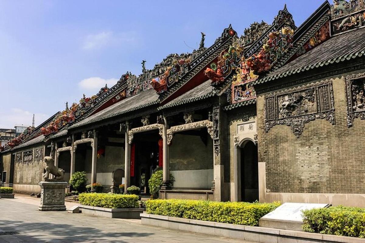 a building with a statue in front of it