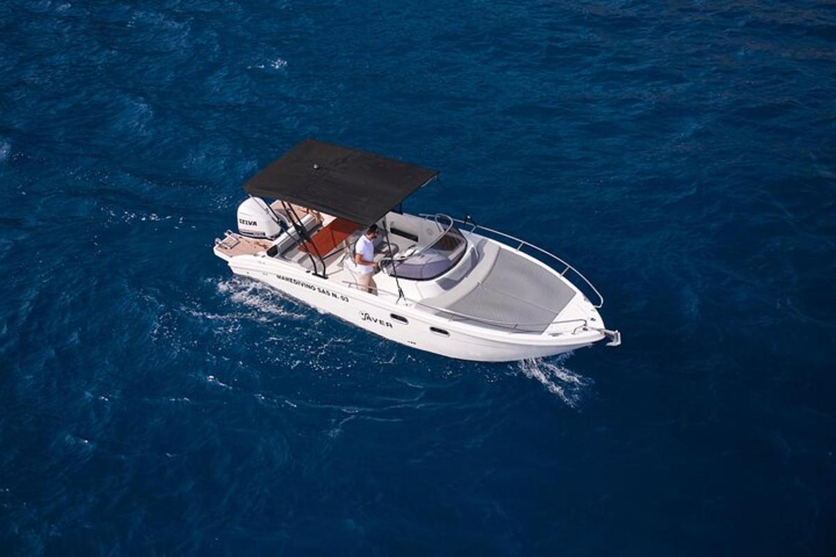 a person in a boat in the water
