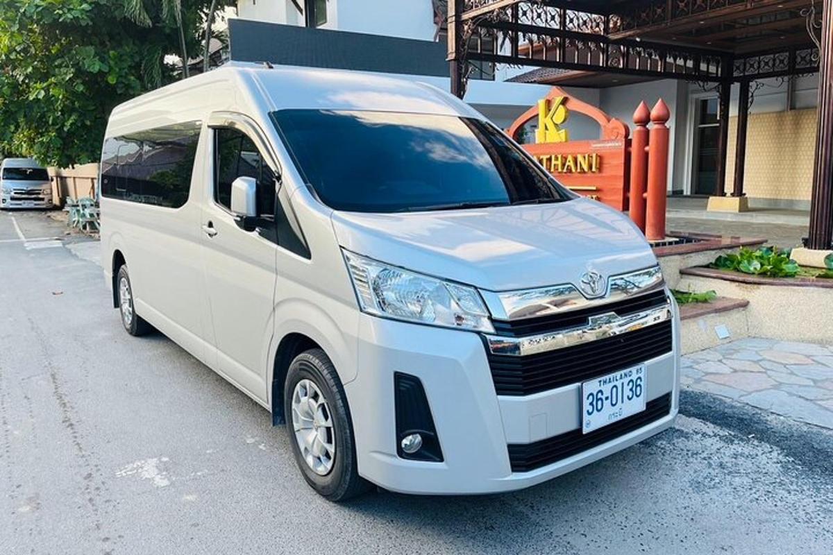 a white van parked in a parking lot