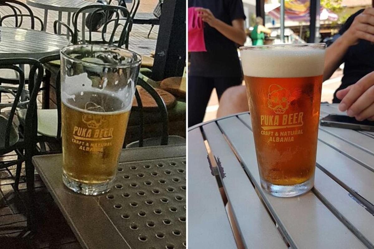 due bicchieri di birra appoggiati su un tavolo