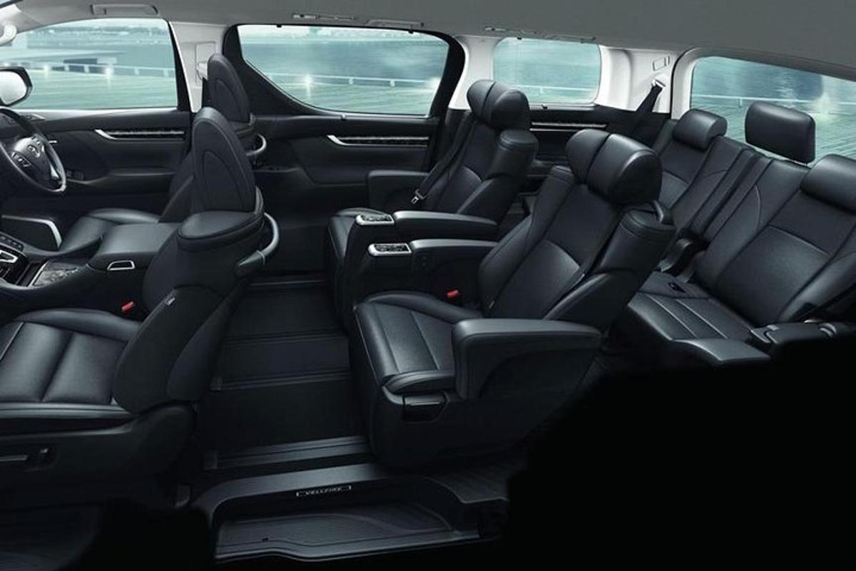 a view of the back seats of a car