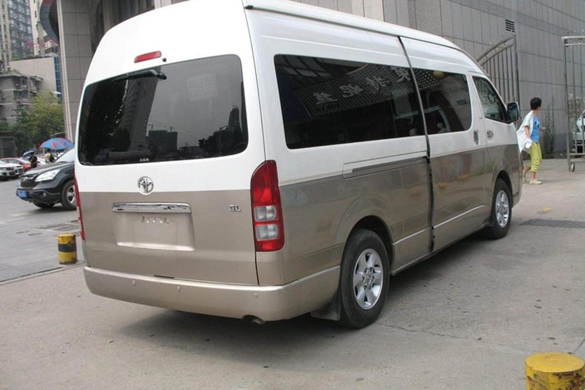 a white van parked on the side of a street