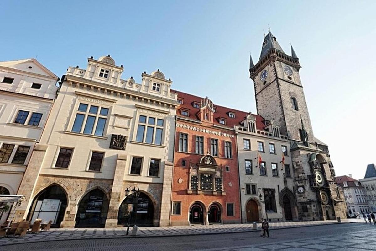 a building with a clock tower on a street