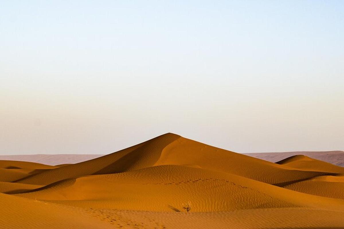 a sand dune in the middle of a desert