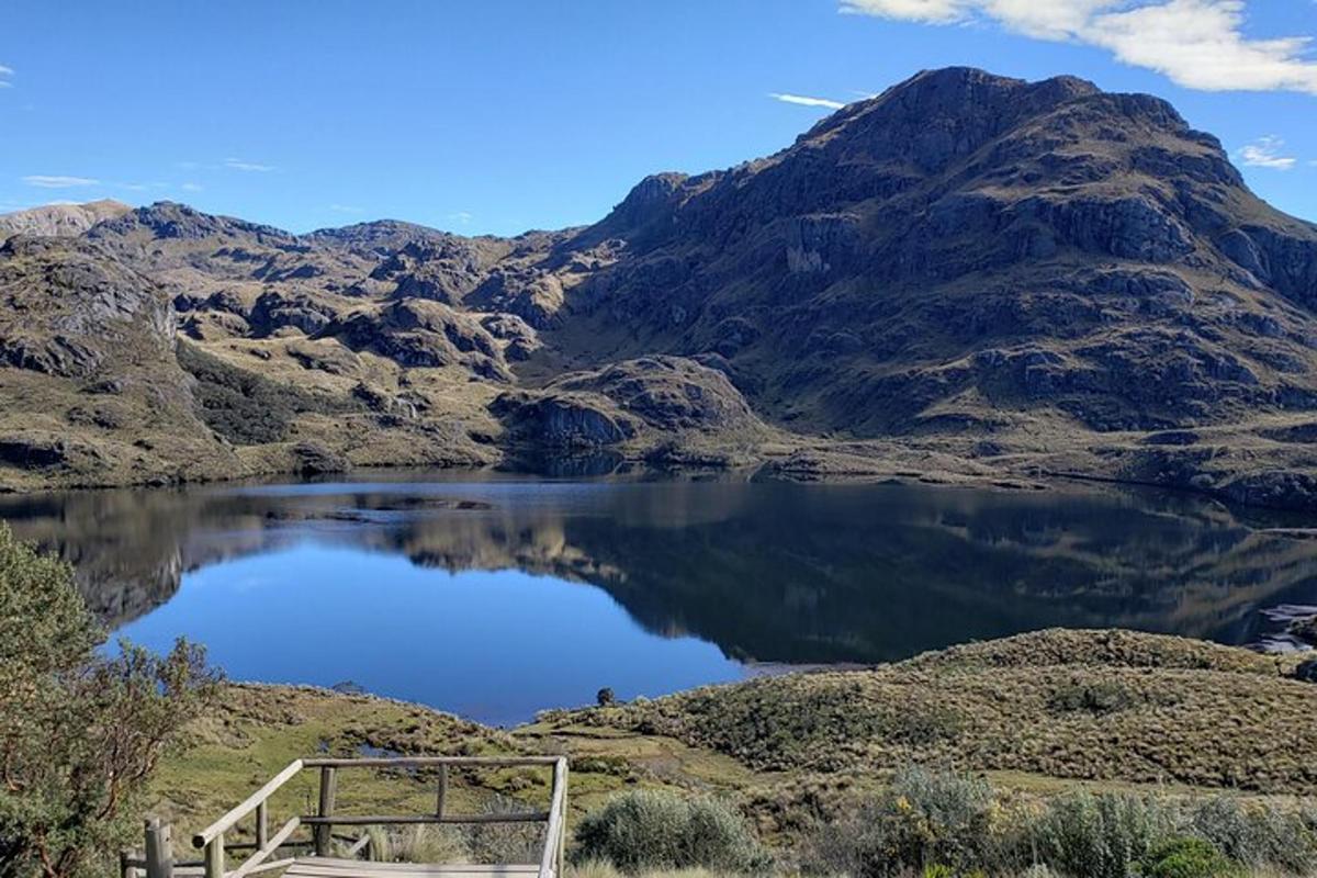 a lake in the middle of a mountain
