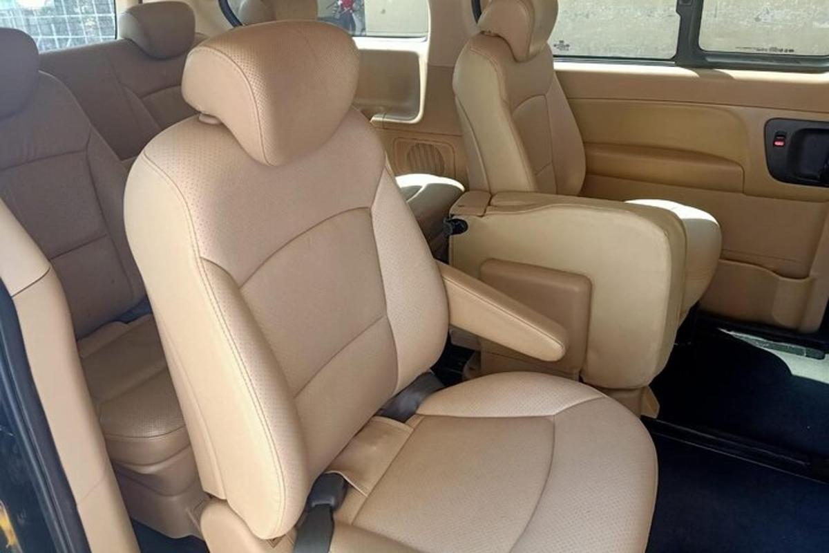 a view of the back seats of a car