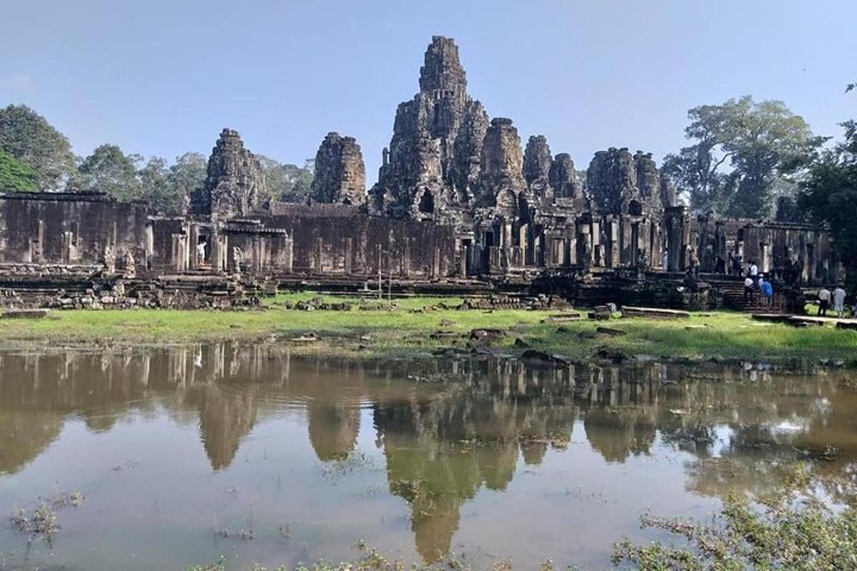 a view of the ruins of angkor wat
