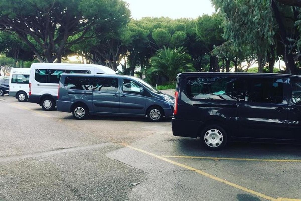 sekumpulan kereta yang diletakkan di tempat letak kereta