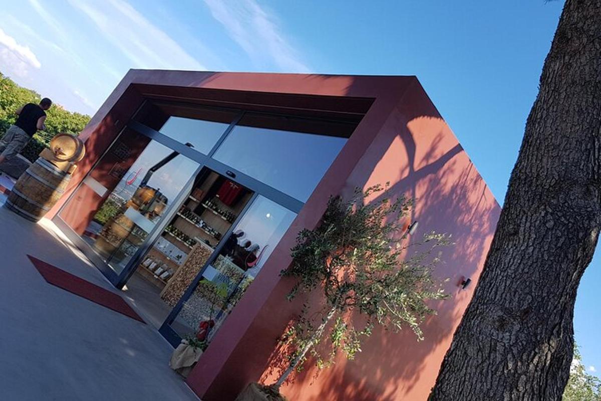 a building with a tree in front of it