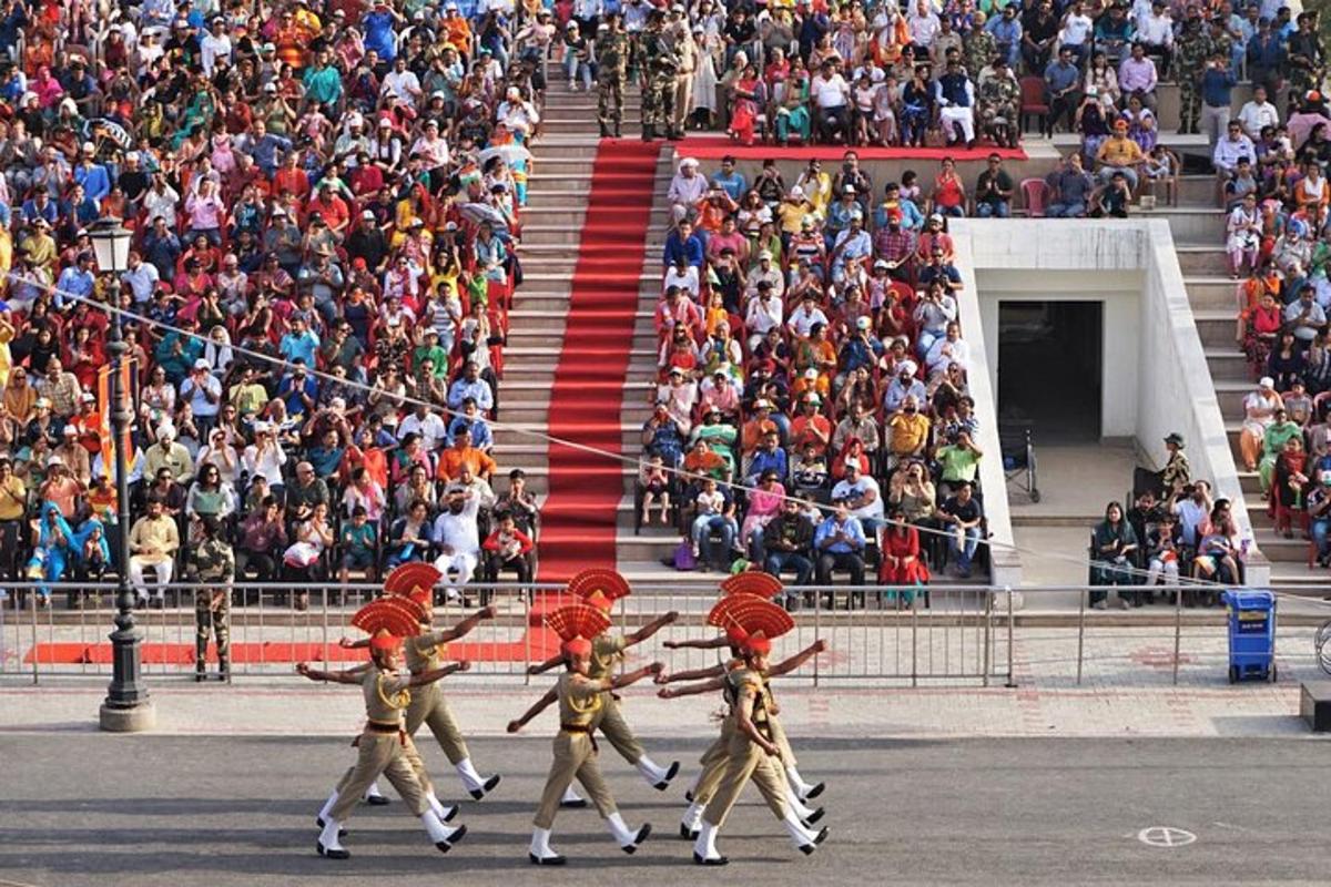 a group of people dancing in front of a crowd
