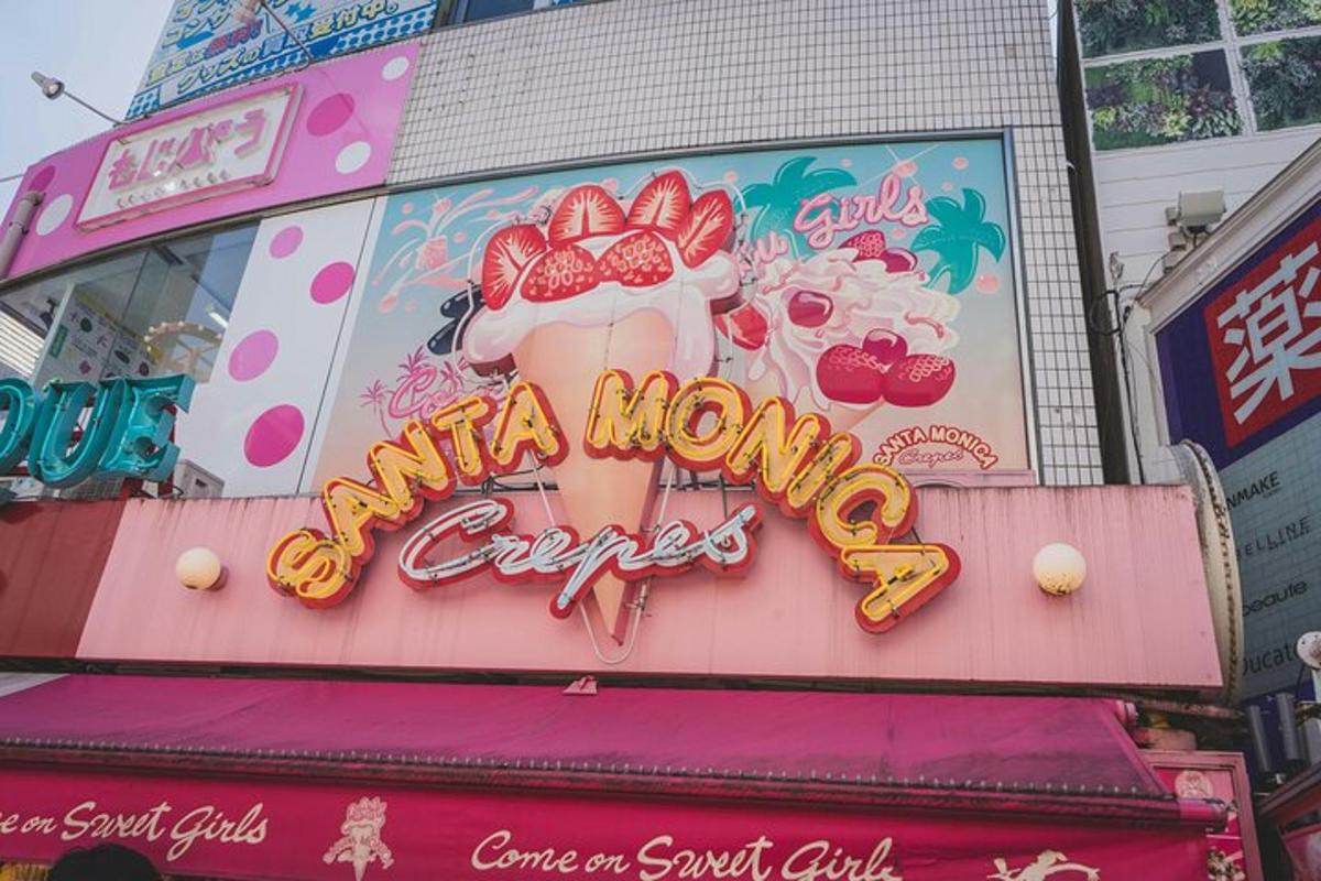 a sign for a milkshake cafe on a building