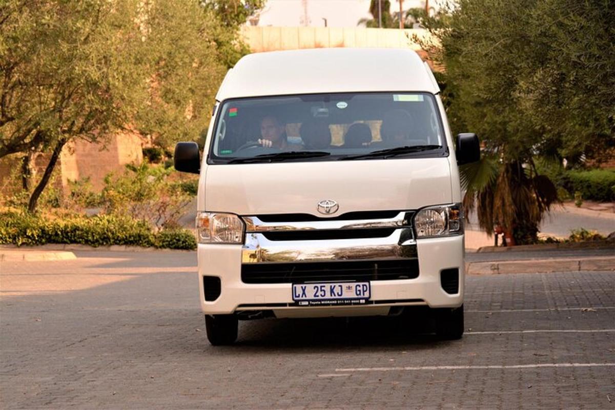 a white van parked in a parking lot