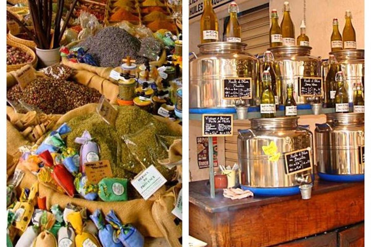 due foto di un negozio di cibo e bevande