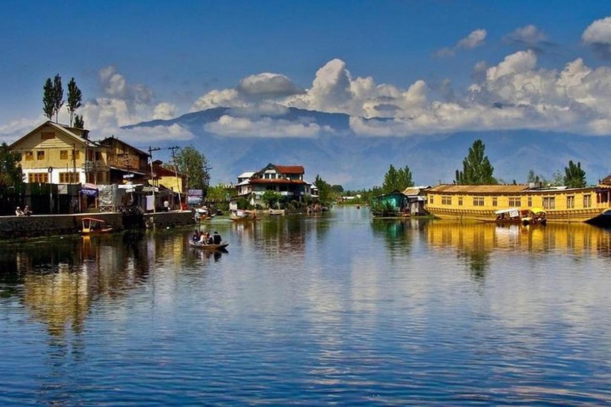 a group of people in a boat on a river