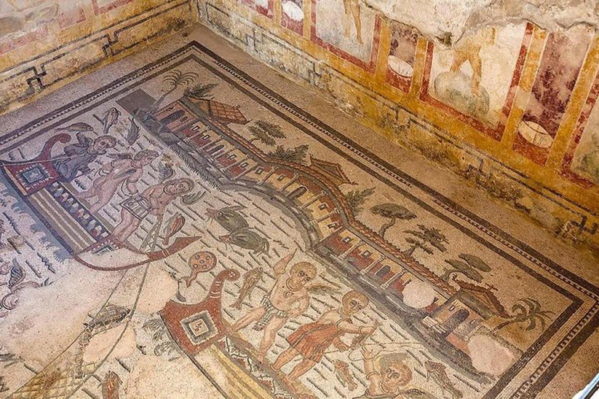 vaade hoone mosaiikpõrandale