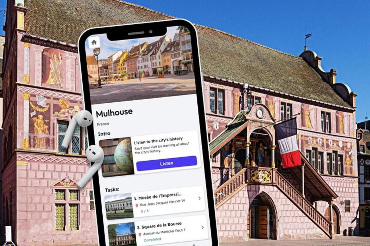 zwei iPhones vor einem Gebäude