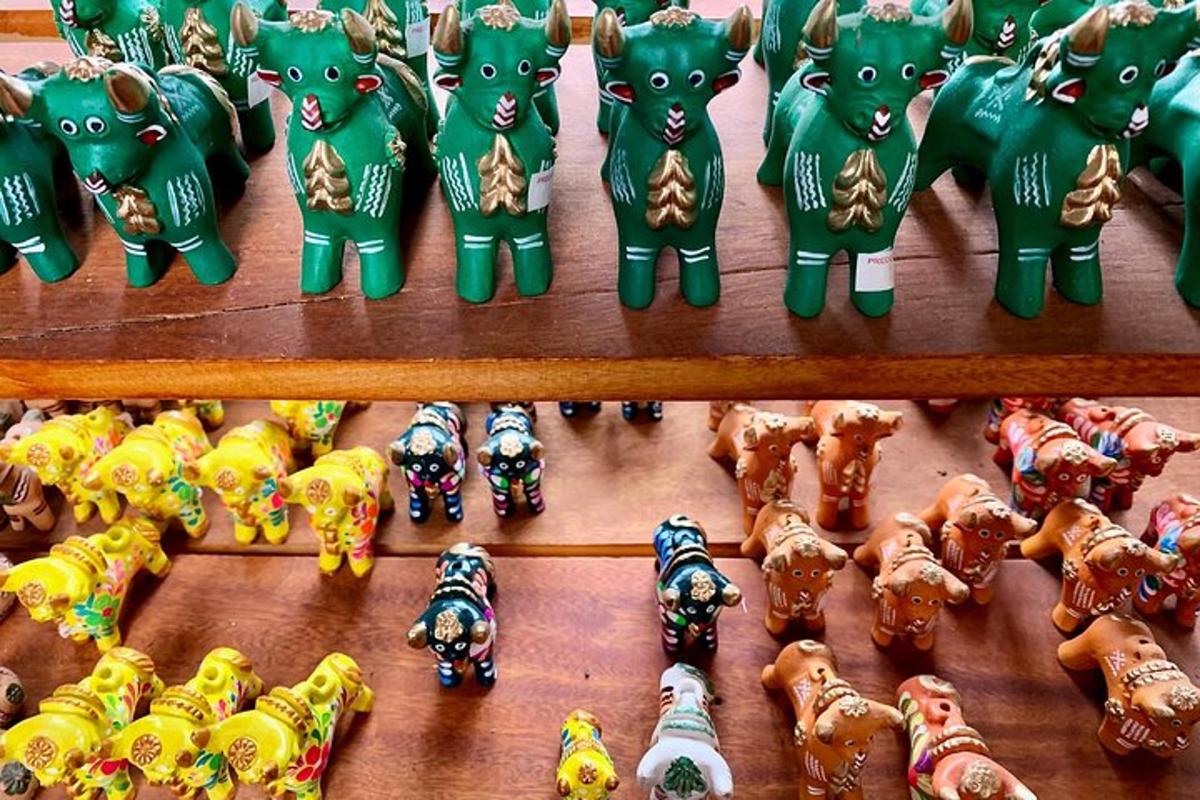 a group of toy figurines on a shelf