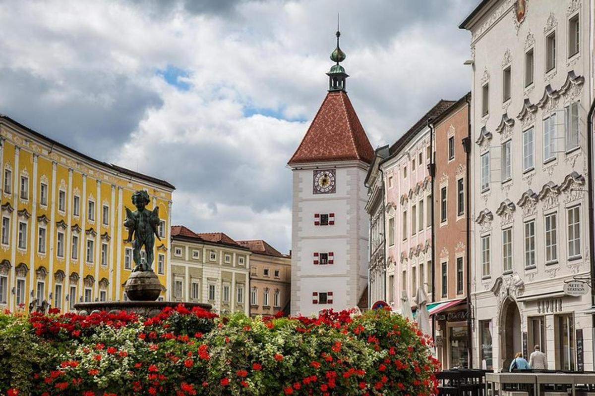 a building with a clock tower in a city