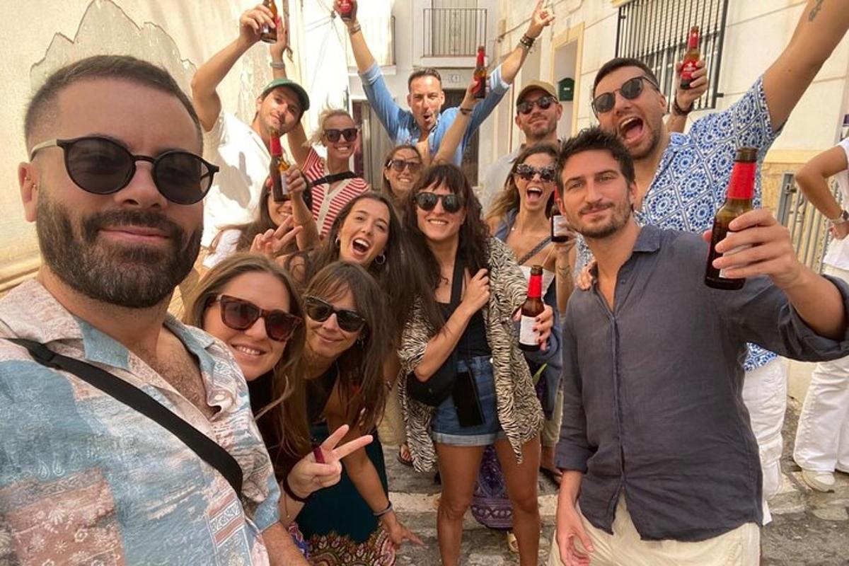 a group of people are posing for a picture