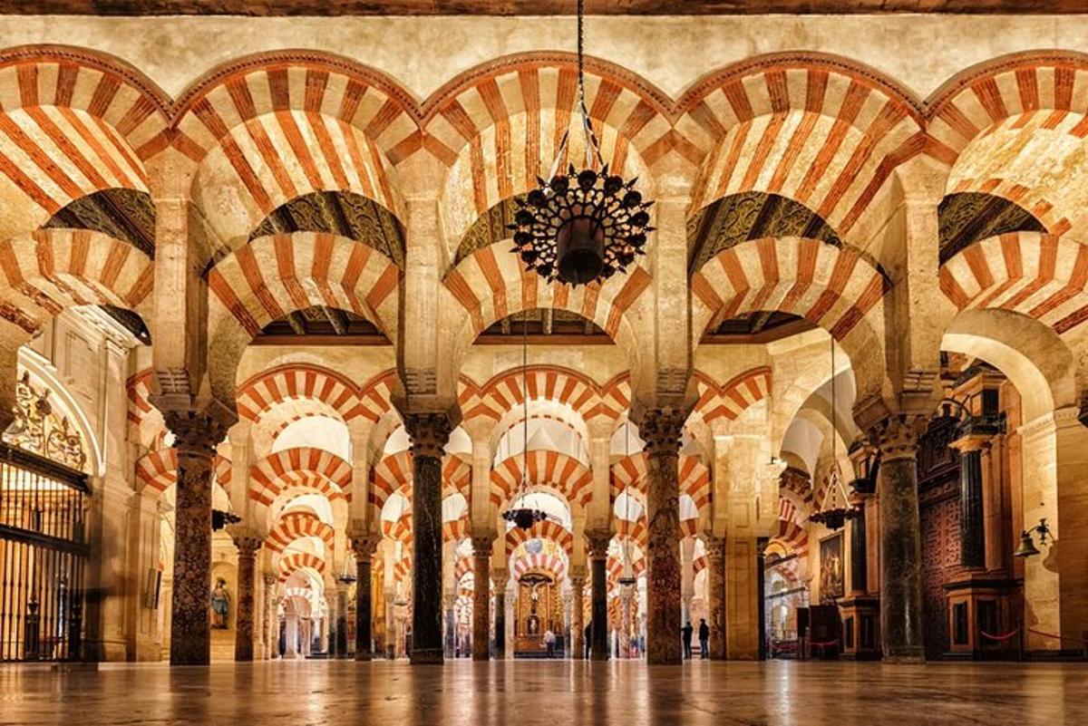 a large room with many arched ceilings in a building