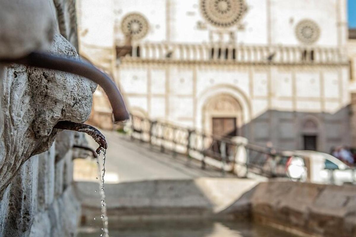 a water fountain in front of a building